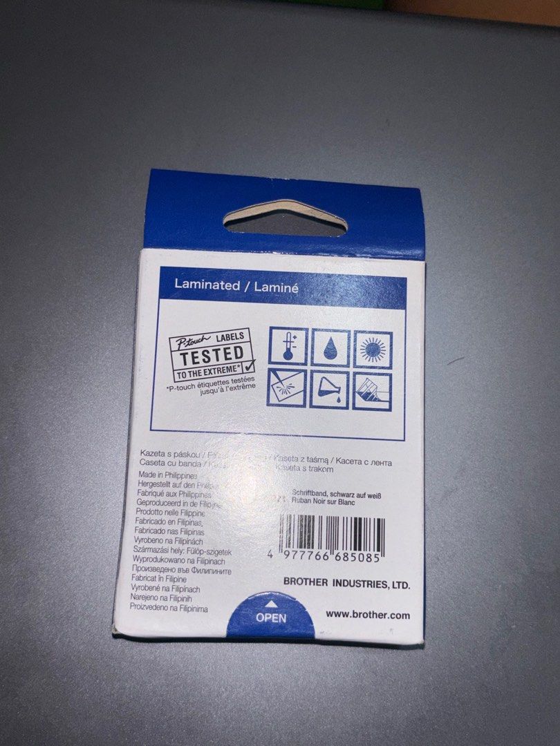 Brother P-Touch Tape Cassette 9mm (Category: Printers, Scanners & Copiers) located in Manila. Submitted by mjg3005 (Listing ID 1368535951, Image 2). Description: 12 boxes available .