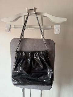 Charles&Keith Duo Double Chain Hobo Bag-Noir