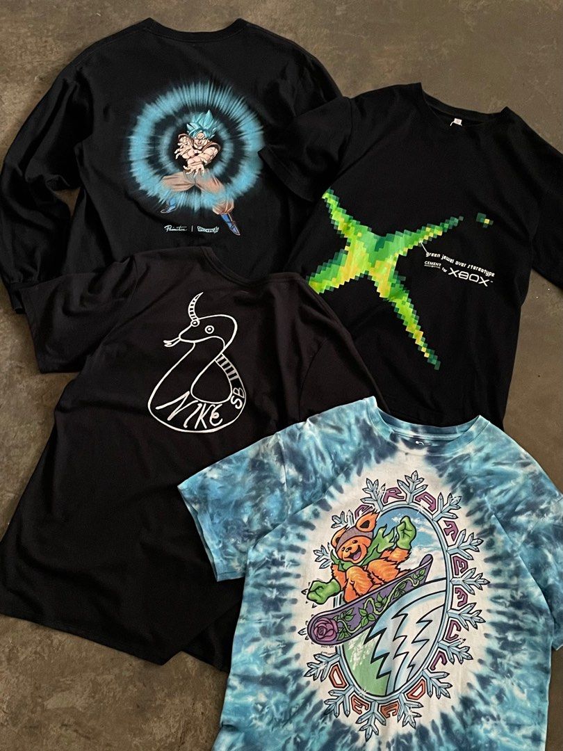 ComboTake All (Category: Tshirts & Polo Shirts) located in Senawang. Submitted by back3sold (Listing ID 1368464577, Image 1). Description: COMBO PRICE RM190‼️ Grateful Dead size L L 28” W 21” Primitive Skate size M L 28.5” W 19” Nike SB size M-L L 29” W 19” XBOX size L L 27” W 19.5”.