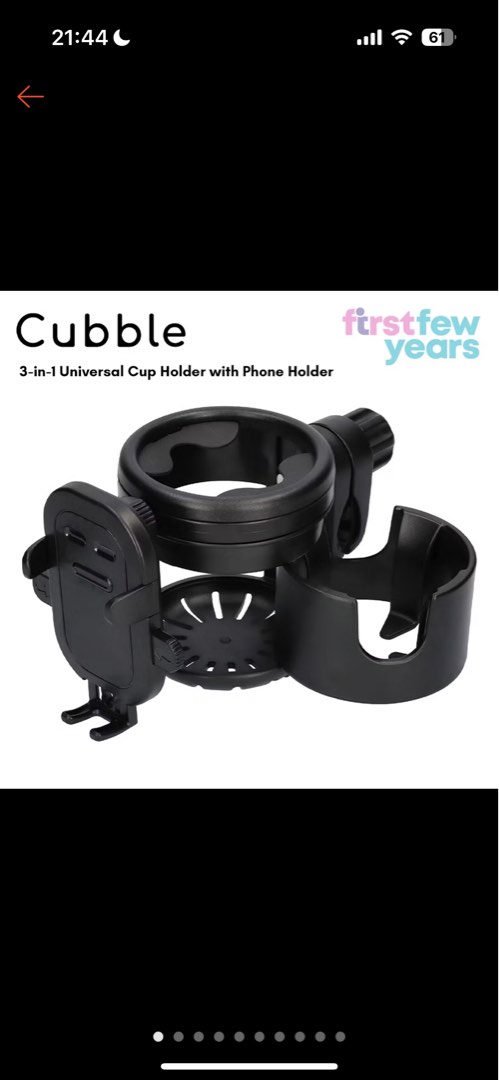 Cubble 3 in 1 universal cup holder for strollers, Babies & Kids, Going ...