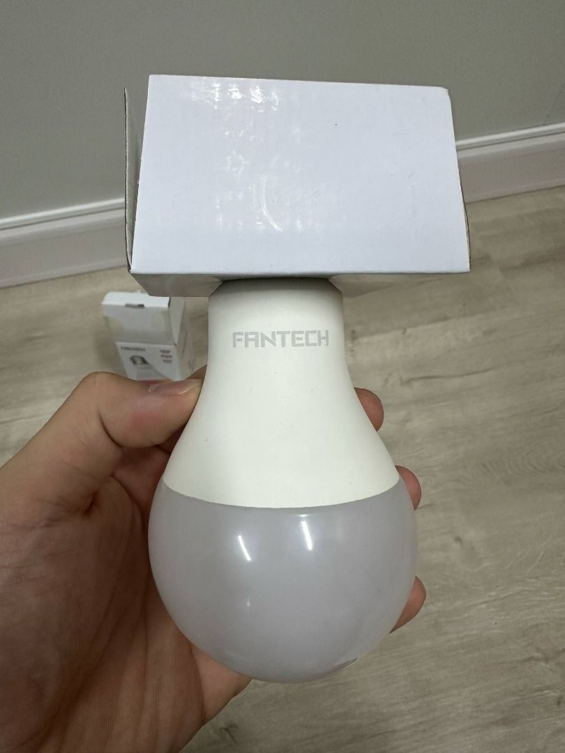 Fantech E27 Smart Life Light Bulb 12W (Category: Lighting) located in Quezon City. Submitted by gktan003602644 (Listing ID 1368466879, Image 3). Description: Brand: Fantech • Model: SLB0102 (12W) • Smart Light Bulb Smart Life • App Control • Wifi Connection Like new barely used Slightly negotiable complete with packaging.