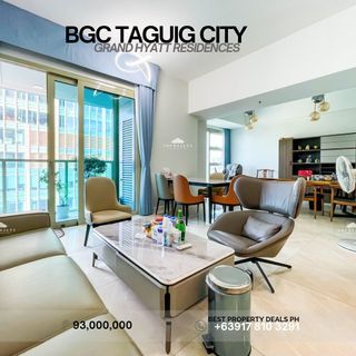 For Sale 3BR Condo in Grand Hyatt Residences South Tower  BGC Taguig