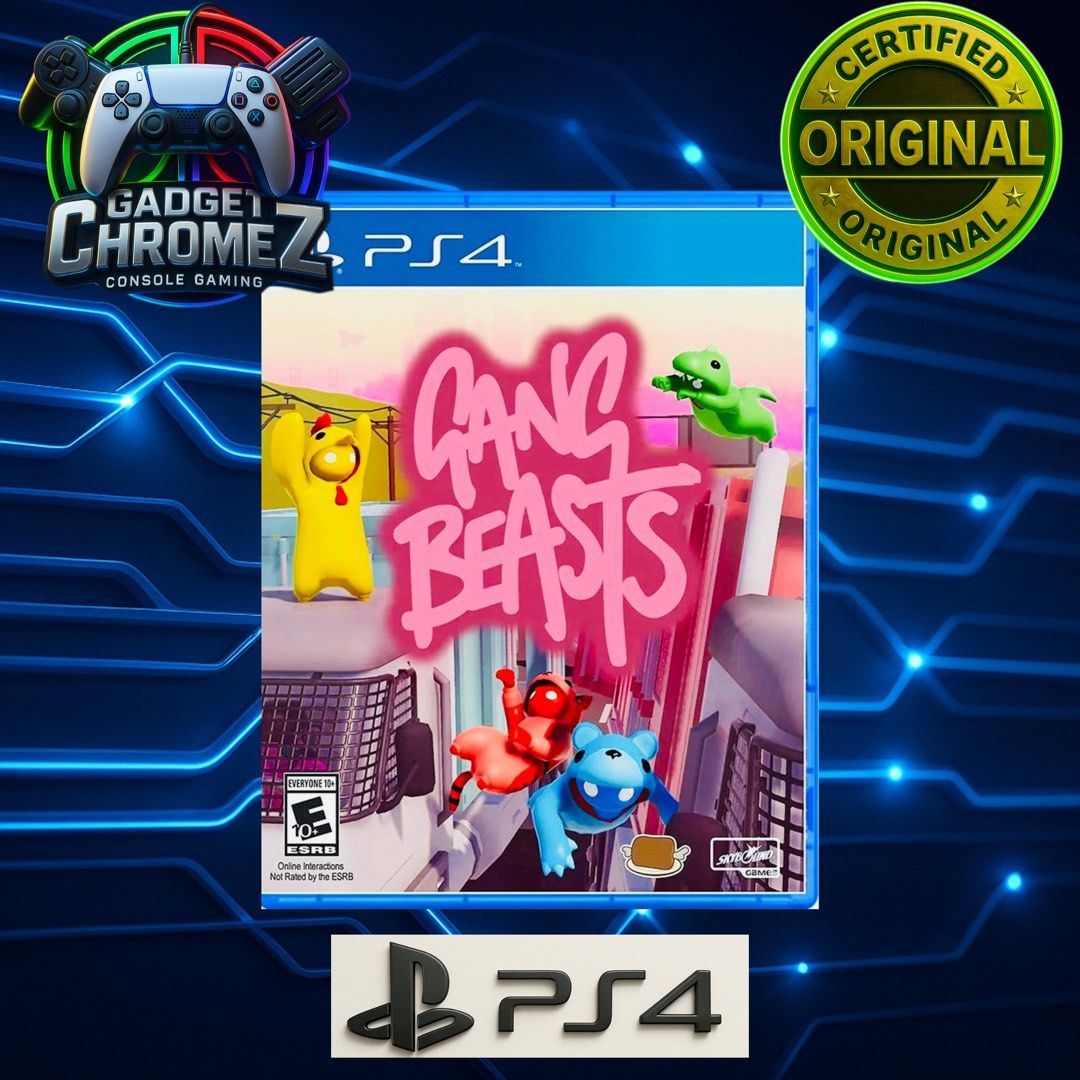 Gang Beasts | PS4 Game | Gang Beasts (Category: PlayStation) located in San Jose del Monte. Submitted by gadget_chromez (Listing ID 1041086610, Image 1). Description: GANG BEASTS BRANDNEW / SEALED Physical Disc. Safely packed with 2 layers of thick bubble wrap for maximum protection upon shipping out..