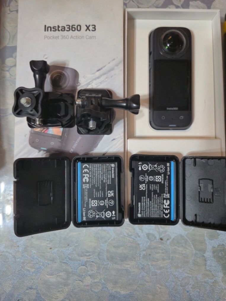 Insta360 X3 (Category: Video Cameras) located in Cavite. Submitted by jovimiraph (Listing ID 1368576366, Image 1). Description: includes 2 original battery.