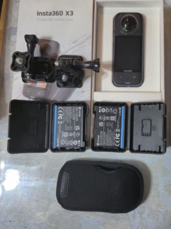 Insta360 X3 (Category: Video Cameras) located in Cavite. Submitted by jovimiraph (Listing ID 1368576366, Image 2). Description: includes 2 original battery.