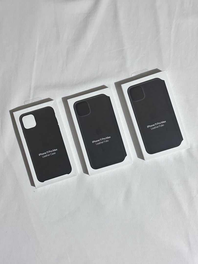 Original iPhone 11 Pro Max Leather Case (Category: Cases & Sleeves) located in Makati City. Submitted by msn_gdgt (Listing ID 1368572274, Image 1). Description: Black Leather Bago pa, tambak lang..