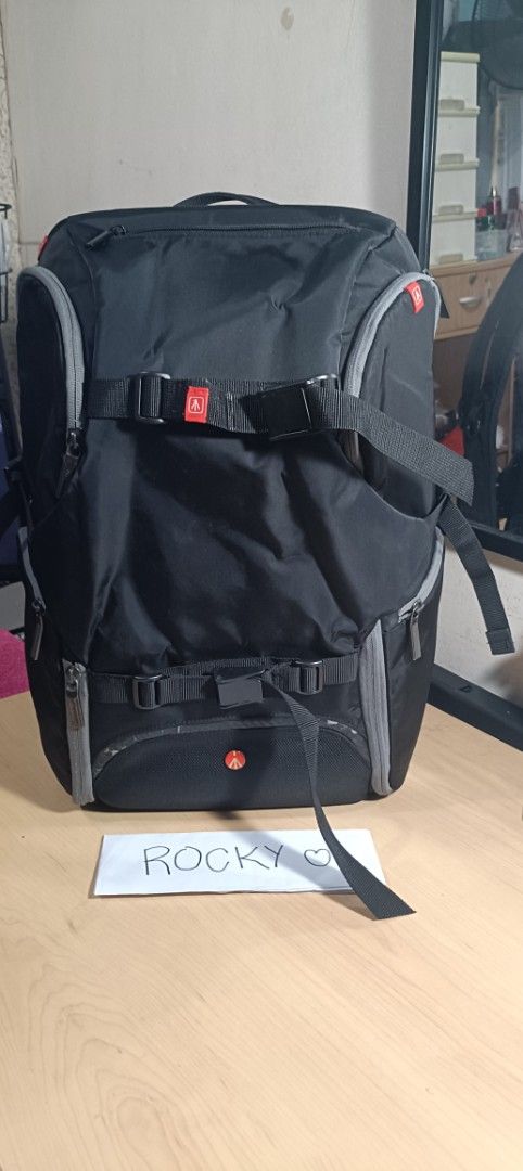 Manfrotto Advance Camera and laptop Backpack (25017) (Category: Camera Bags & Carriers) located in Manila. Submitted by rockymagna82486 (Listing ID 1368454192, Image 1). Description: pre loved authentic excellent condition 48x30x23cm pass sa swap location Cubao.