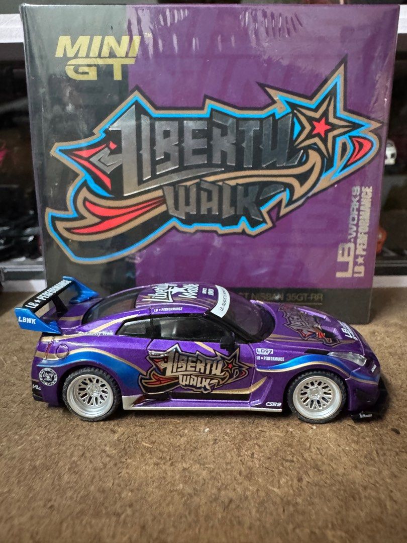 MiniGT r35 LBWK purple, Hobbies & Toys, Toys & Games on Carousell