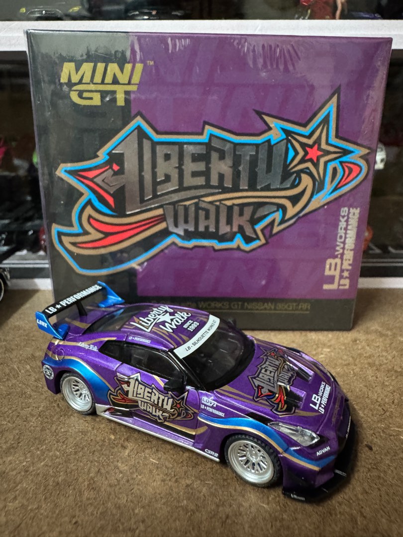MiniGT r35 LBWK purple, Hobbies & Toys, Toys & Games on Carousell