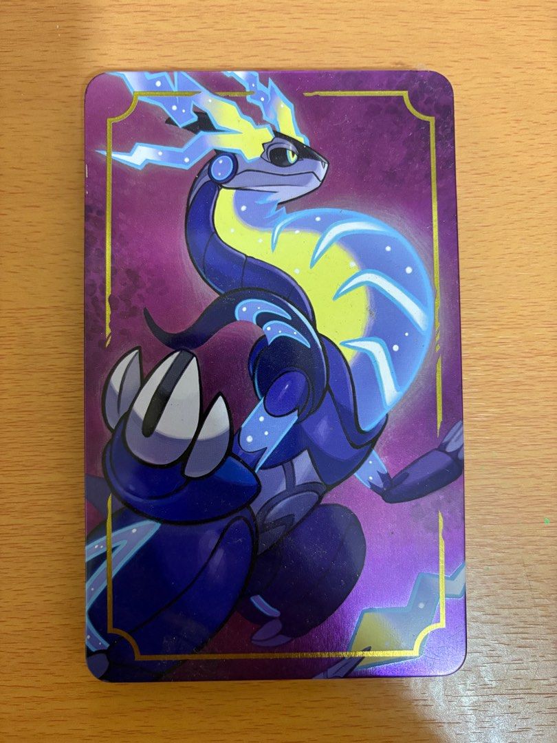 Pokemon Violet Official Steelbook for Switch (Category: Nintendo) located in Manila. Submitted by tris.md (Listing ID 1368407549, Image 1). Description: Pokemon Violet switch steelbook when the Pokemon violet game was released Perfect for collectors.