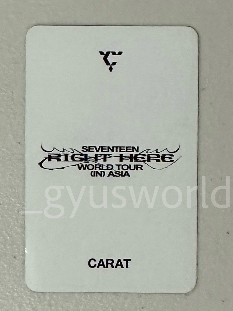 Seventeen Mingyu SVT Right Here Caratzone PC (Category: K-Wave Merchandise) located in Manila. Submitted by wch.archives (Listing ID 1368559849, Image 2). Description: wts ph seventeen carat zone pc • crossposted • on hand • ❌ sensi & impatient • own pull ✨can provide proof✨ • inclusions: - mingyu svt right here carat zone photocard only ₱1,000.