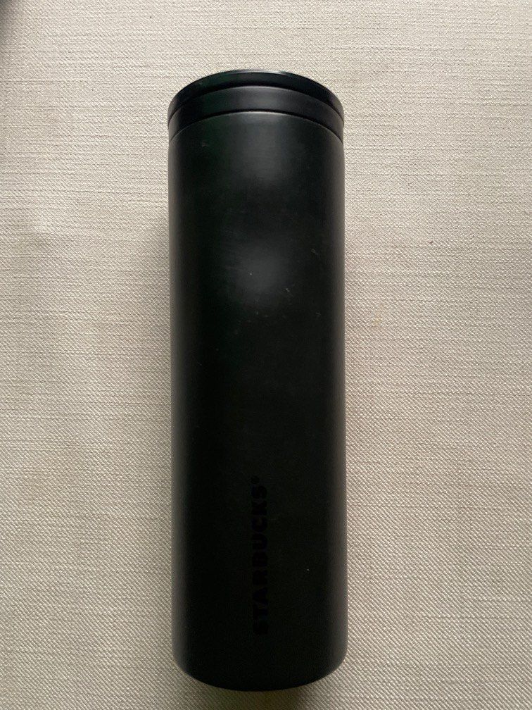 Starbucks Matte Black Tumbler (Category: Water Bottles & Tumblers) located in Paranaque City. Submitted by kaaatd (Listing ID 1368457855, Image 1). Description: - 16 fl oz/473 ml ( Please always manage expectations as these are preloved items. Any minimal stains and unseen flaws must be considered.) .