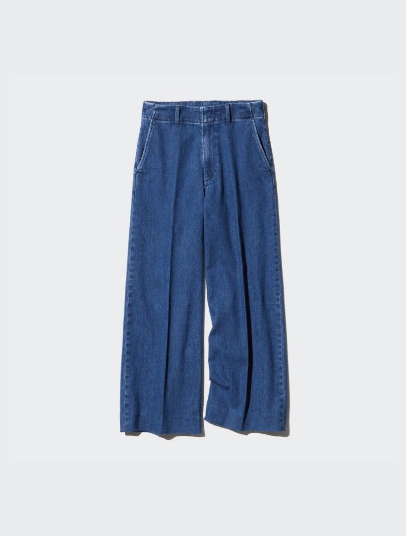 Uniqlo Wide Trouser Jeans (Category: Jeans) located in Manila. Submitted by vimcorpuz (Listing ID 1368480115, Image 2). Description: Uniqlo Wide Trouser Jeans - fits 27-29 - used once - nice fit and comfortable!! - bought for 1990 at uniqlo sm north.