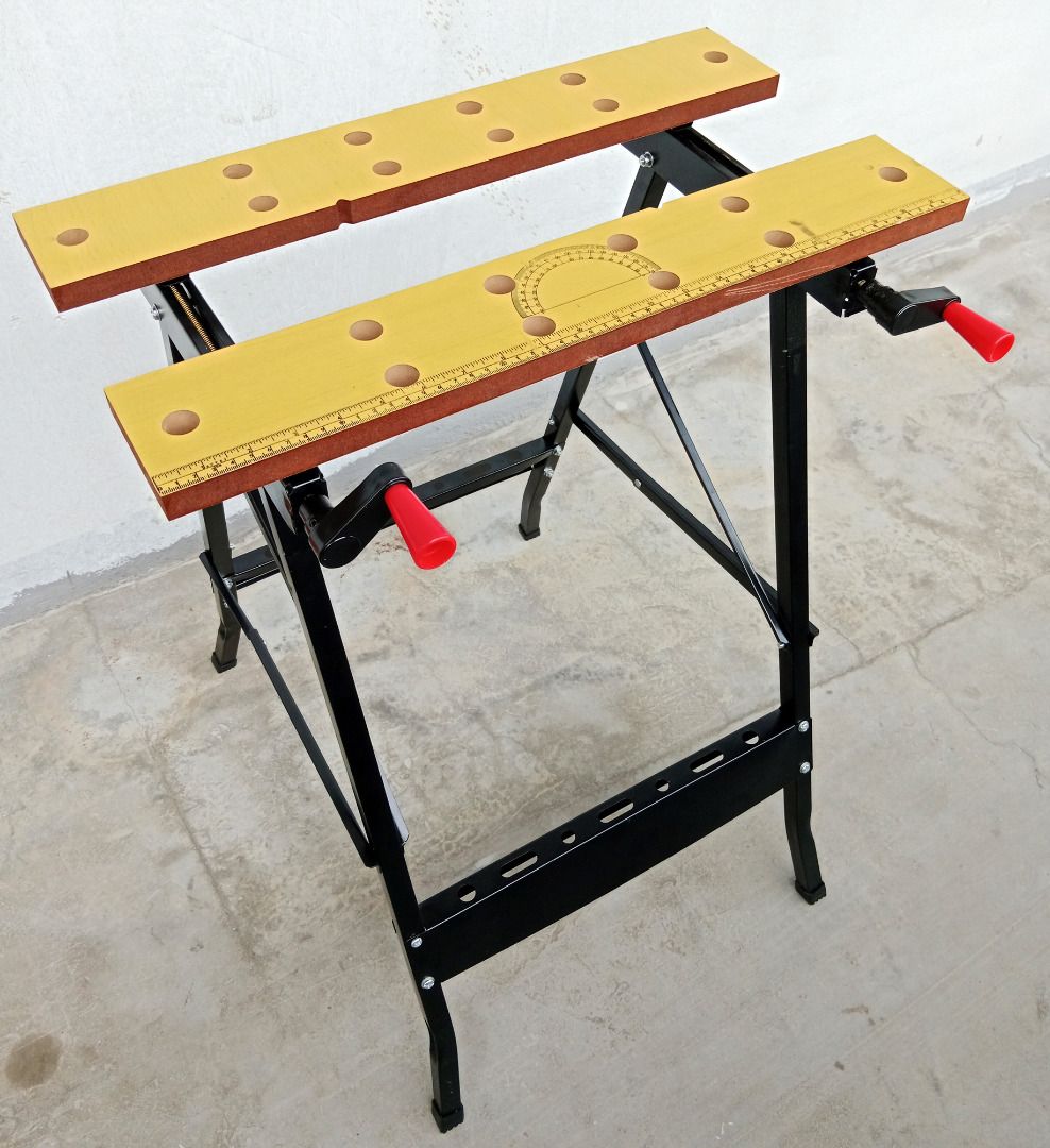 WORKMATE type folding workbench work table, Furniture & Home Living ...