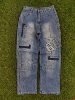 Y2K patchwork - X8 BIG POCKETS Baggy Pants