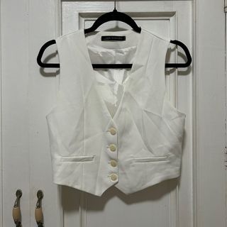 Zara insp white vest top