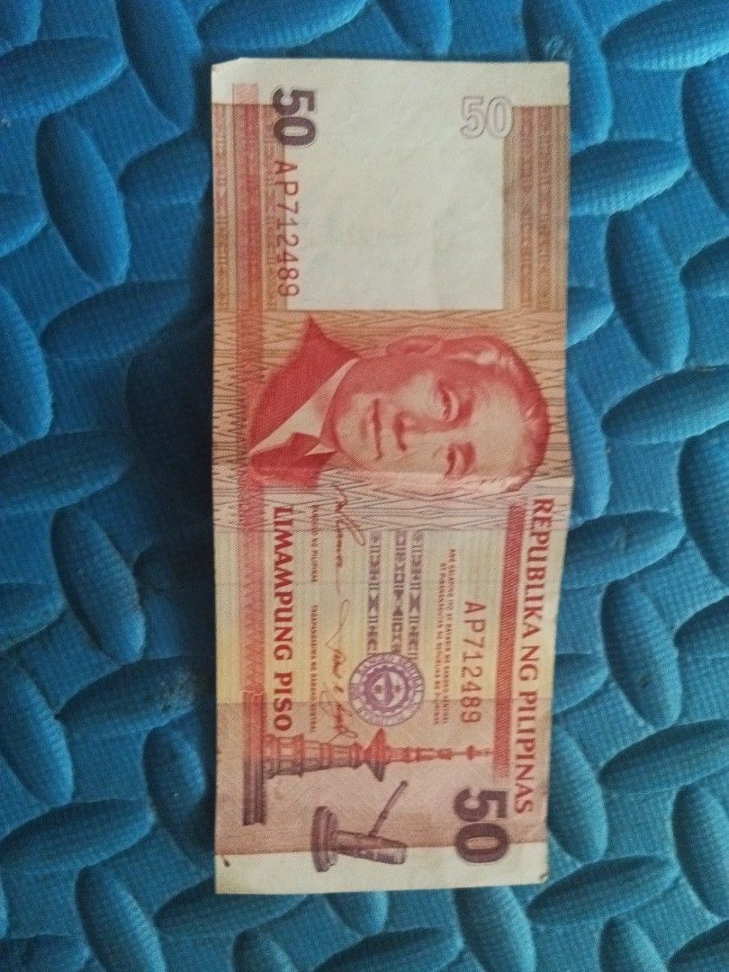 50-phil peso bill (Category: Currency) located in Manila. Submitted by kchingx (Listing ID 1368583611, Image 1). Description: one piece only.
