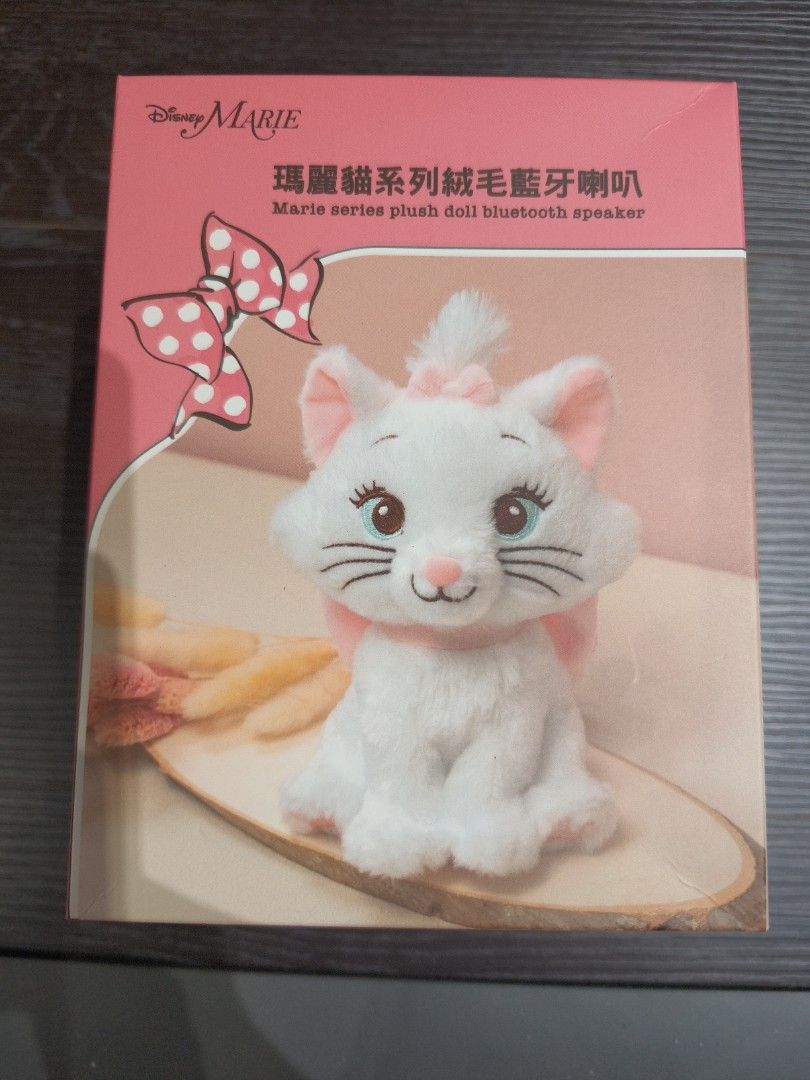 由 dnplus (刊登 ID 1368716490，圖片 1) 提交，位於 新北市 (New Taipei) 的 迪士尼授權瑪莉貓絨毛藍牙喇叭 (類別：Soundbar、揚聲器、藍牙喇叭、耳擴)，說明：買平板贈品，用不到出售。