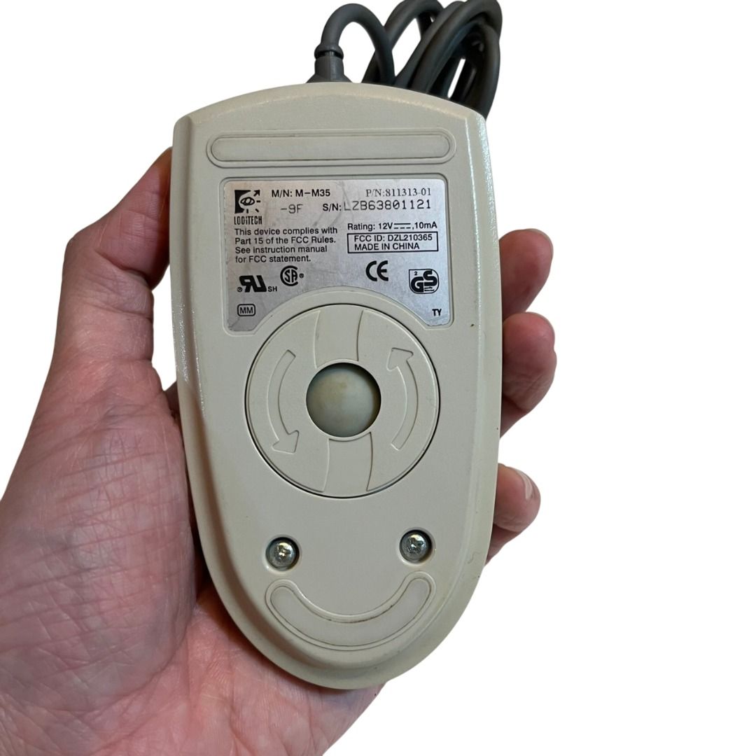 二手 瑞士 Logitech 羅技 M-M35 絕版品 復古有線滑鼠 桌機滑鼠 筆電滑鼠 滾輪滑鼠, 電腦及科技產品, 電腦周邊產品, 電腦 ...