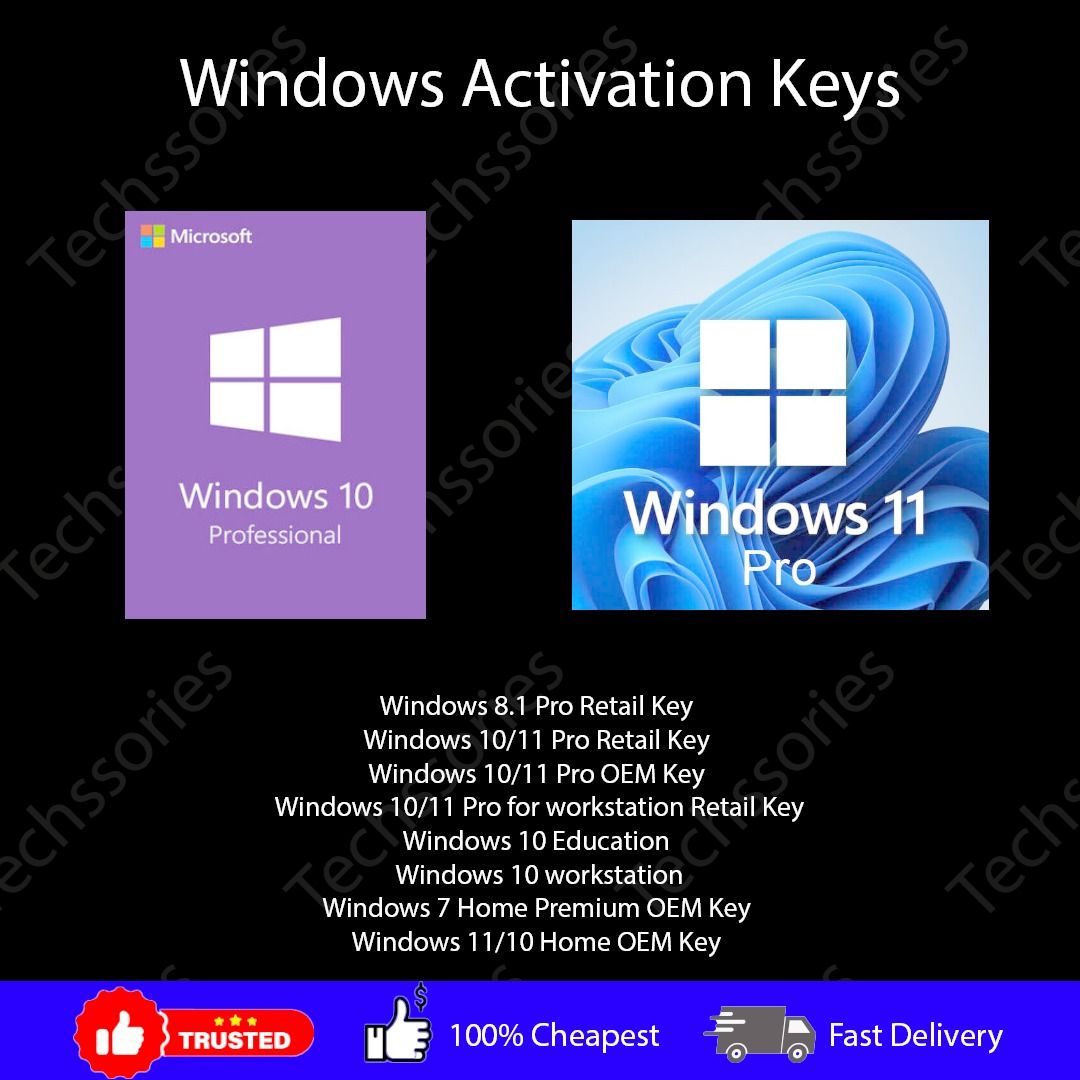 🔥 Windows 10 Activation Key | Windows 10 Pro & Home | Windows 11 Keys Available | Fast Delivery & After-Sales Support 🔥63218750903809110