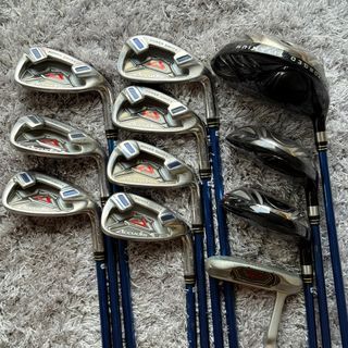 ACCUDIS AD-501 Golf Set Driver Wood Irons Putter Carbon Graphite Shaft Regular Flex R - Japan PreOwned