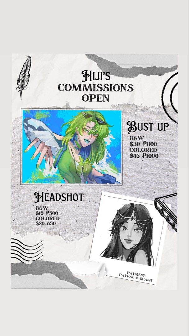 ART COMMISSIONS !! (Category: Art & Prints) located in Caloocan City. Submitted by benibens_ (Listing ID 1368745458, Image 2). Description: You can inquire me for rates and samples! My instagram is also free for viewing. Ig: kjonsq0 MODE OF PAYMENTS: GCASH AND PAYPAL ONLY.