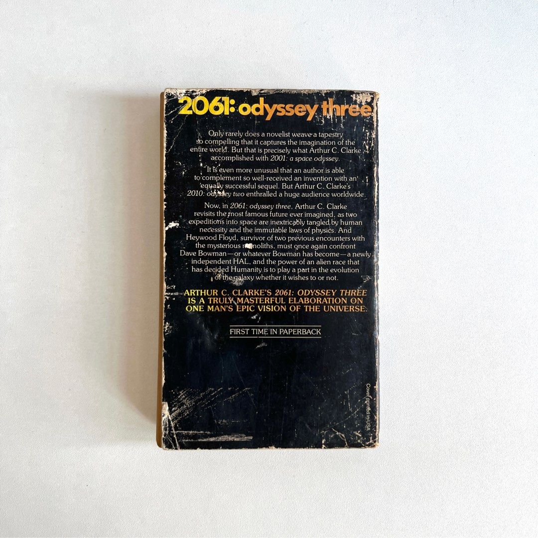 Arthur C. Clarke 2061: Odyssey 3 (Category: Storybooks) located in Angeles City. Submitted by ingosstuff (Listing ID 1368642521, Image 2). Description: Rfs: Decluttering. Moving out. Meet-up or delivery. Payment via GCash or any banking app..