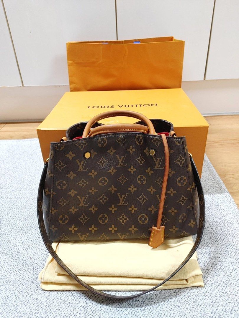 Authentic Louis Vuitton Monogram Canvas and Leather Montaigne BB Bag (Category: Luxury Bags & Wallets) located in Quezon City. Submitted by jhaediah (Listing ID 1368606151, Image 2). Description: Rank A Complete inclusion(except receipt) original free pabitbit korea.