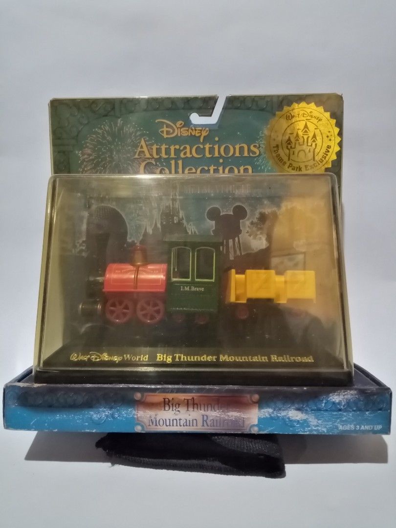 Big Thunder Mountain Railroad (Category: Vintage Collectibles) located in San Pedro. Submitted by 0bennyfitus0 (Listing ID 1368607321, Image 2). Description: Disney World Big Thunder Mountain Railroad Disney Theme Park Exclusive Vintage In excellent condition for its vintage age. Aside from small crack in corner of display case. Train set in excellent condition. What you see is what you get..
