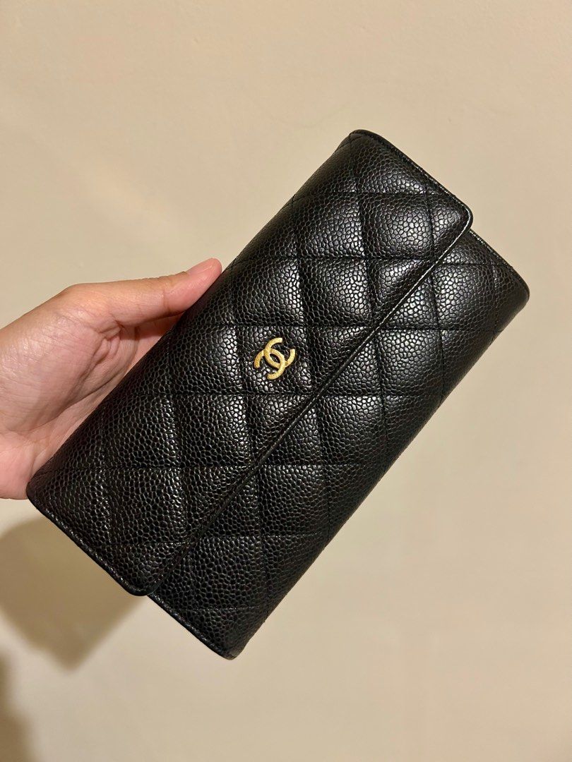 Chanel long wallet caviar seri 21 authentic bisa jadi chanel woc