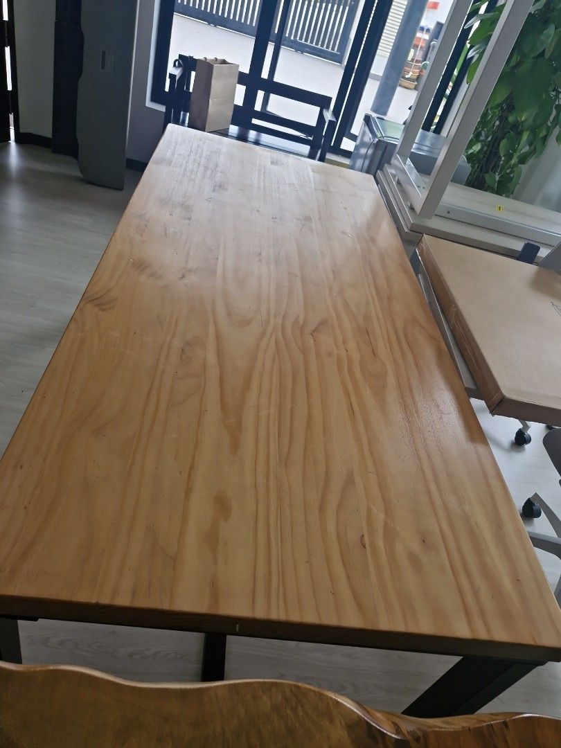 Dining Table (Category: Tables & Sets) located in Singapore. Submitted by Neoisme (Listing ID 1368674923, Image 1). Description: Sturdy, stable and good condition dining table for 6 pax. length 180cm, width 80cm, height 74cm. arrange own transport.
