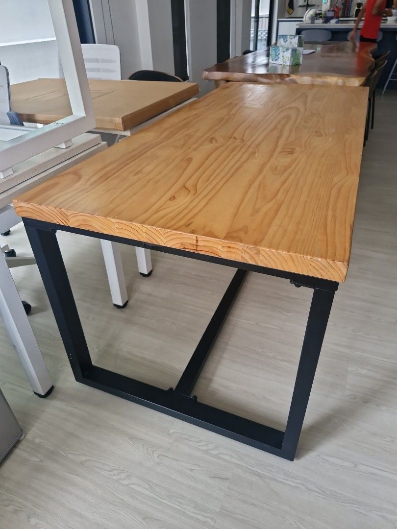 Dining Table (Category: Tables & Sets) located in Singapore. Submitted by Neoisme (Listing ID 1368674923, Image 3). Description: Sturdy, stable and good condition dining table for 6 pax. length 180cm, width 80cm, height 74cm. arrange own transport.