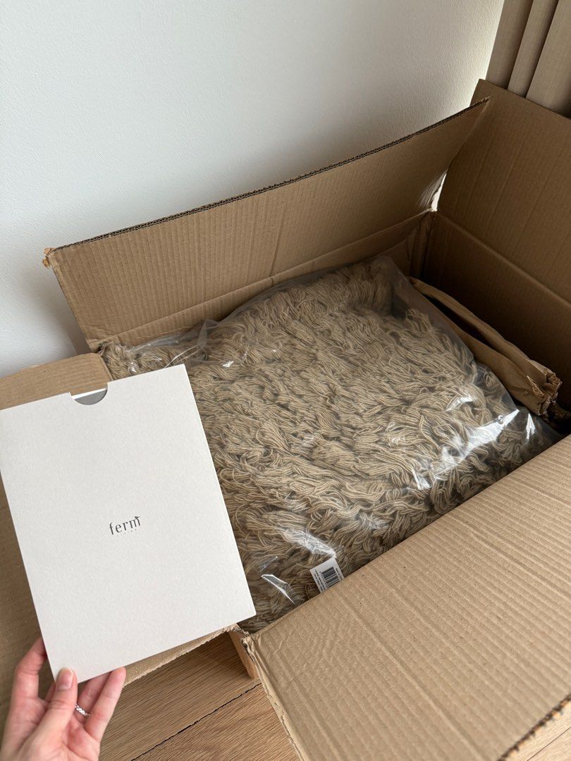 Ferm living Meadow High Pile Cushion (Category: Cushions & Throws) located in Singapore. Submitted by kukubrains (Listing ID 1368664157, Image 3). Description: Brand new unused. Comes in original packaging in box Bought from Ferm Living Retails for 139 euros Colour: Light Sand Dimensions: 50cm x 50cm Material: 100% New Zealand Wool. Pile height: 8 cm. Feather and down filling Please pick up from my place.