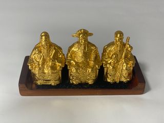 中国古玩　白磁福禄寿人物置物 Fu lu shou 福禄寿” For Sale | Vintage Collectibles