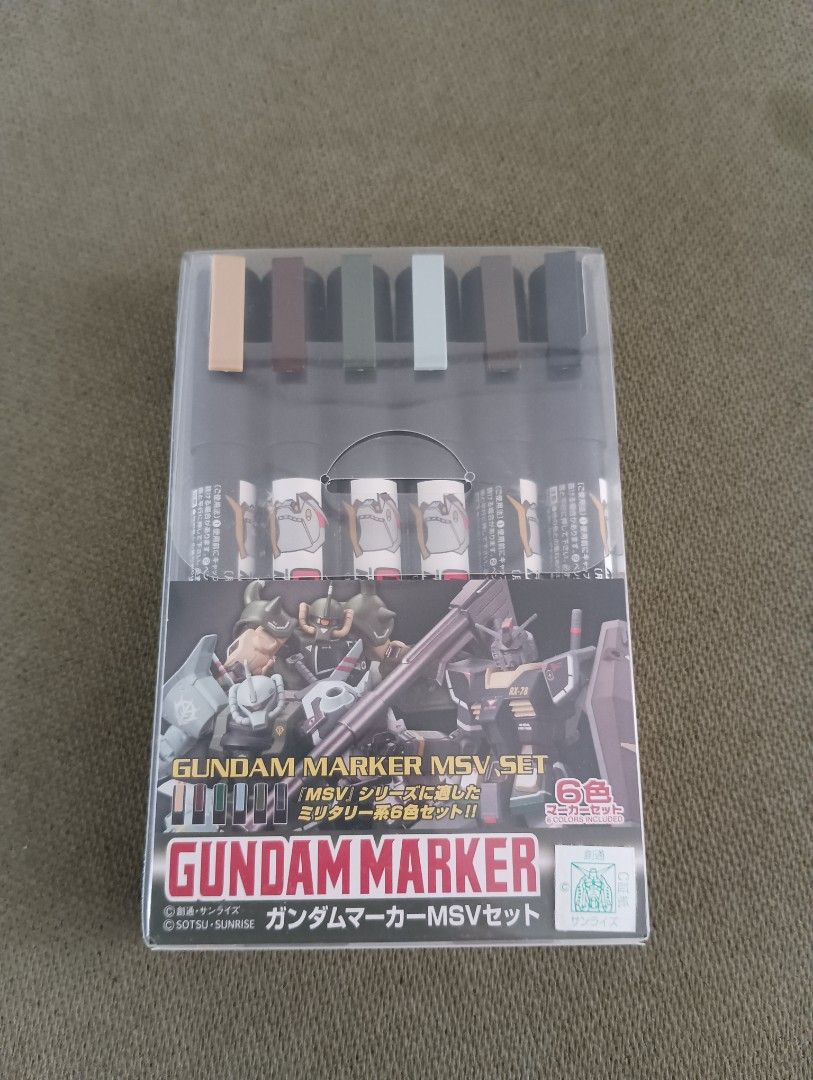 Msv Setting Tools GMS-127 Gundam Marker MSV Set for painting Gunpla, hobby plastic model ...