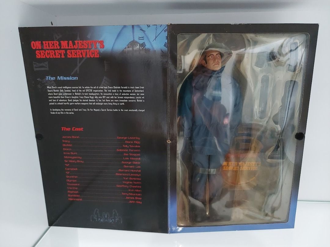 James Bond 007 On Her Majesty's Secret Service George Lazenby Figure in ...