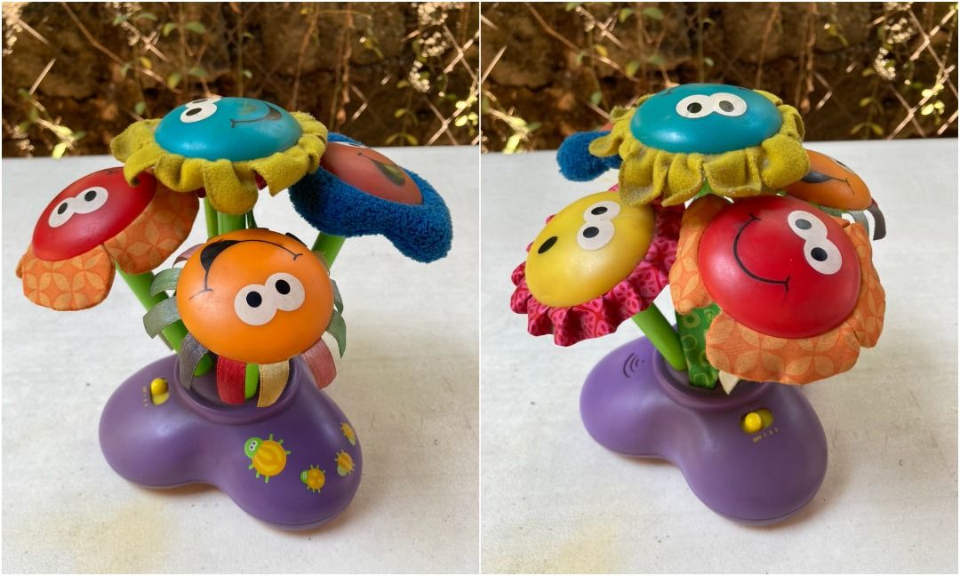 Lamaze Developmental Toys (Category: Infant Playtime) located in Quezon City. Submitted by vgcab (Listing ID 1368652231, Image 1). Description: Selling my sons' Lamaze Toys. Bought brand new, sandali lang nagamit 1) Soft Chime Garden, not working (wiring issue) - 100 pesos 2) Small Island, the fish moves when you press the red crab button. Tactile toy. It sticks to any flat surface - 150 pesos These toys are preloved, pre-played but are in good c