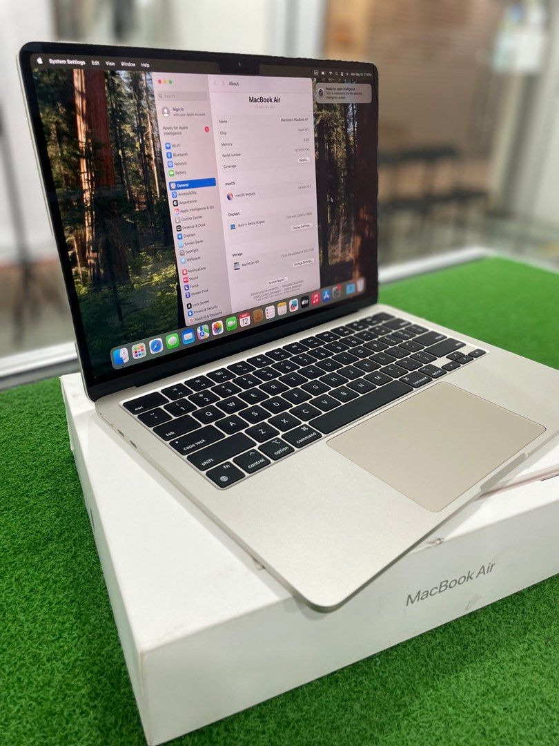 MACBOOK AIR 13 M3 (2024) 16/256GB Color Starlight, Computers & Tech ...