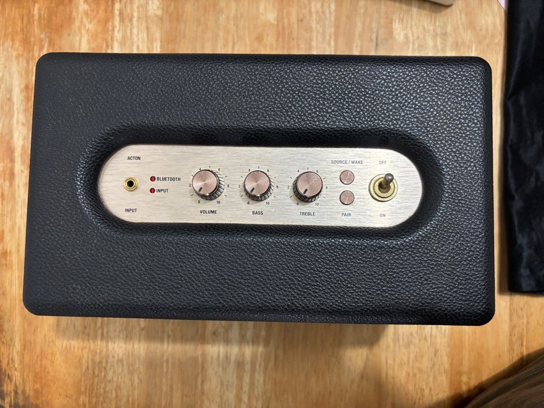Marshall ACTON Bluetooth (Category: Soundbars, Speakers & Amplifiers) located in Singapore. Submitted by ball_c. (Listing ID 1368582484, Image 3). Description: Marshall ACTON I BLUETOOTH Speaker Condition good , coz lightly use. Able to check before purchase. Come with box, dust bag, cable, all. Price negotiable , not low ballers..
