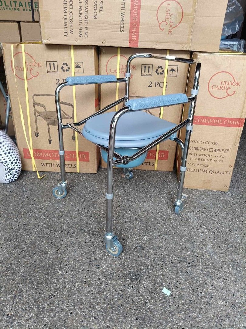 Mura foldable commode chair (Category: Braces, Support & Protection) located in Quezon City. Submitted by jesselee14kpop (Listing ID 1368768520, Image 1). Description: brandnew affordable onhand negotiable good quality and condition open for pick up and delivery high quality we also sell many medical supplies call me 09268225723 cod,gcash,bank transfer.