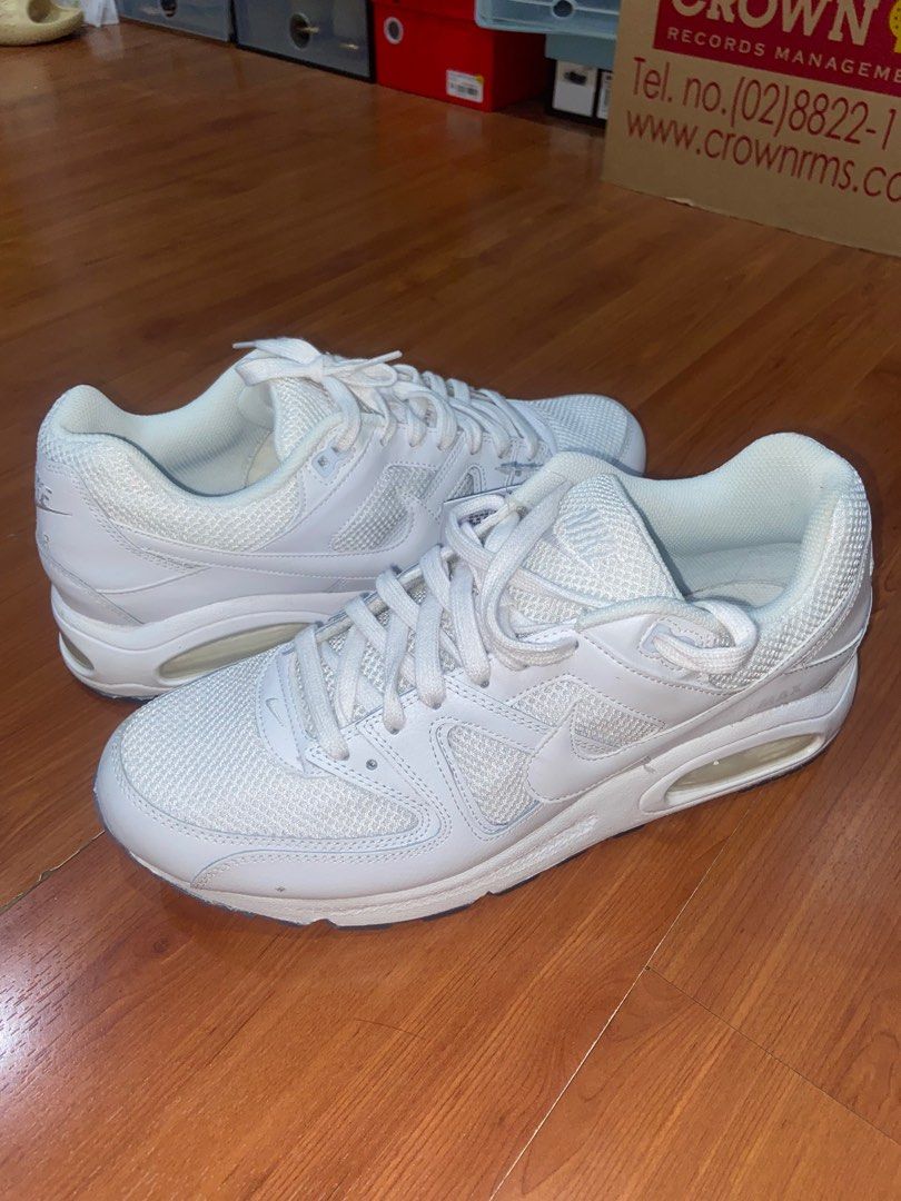 Nike Air Max Command Triple White (Category: Sneakers) located in Manila. Submitted by lemuelrams (Listing ID 1368729287, Image 1). Description: Nike Air Max Command (Triple White) ~ Brandnew, never been used ~ Size 11 mens ~ Bought from Japan last april 2025 ~ 6,895 php orig price sa mall ~ No Box kasi di kasya sa maleta 🏷️ 3500 php + sf 📍Santa Maria, Bulacan/ Manila can do meetup/ship via J&T.