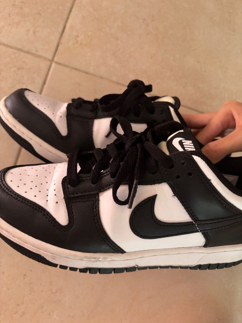 nike panda low dunks (Category: Sneakers) located in Singapore. Submitted by jalapenonuggets (Listing ID 1368649708, Image 2). Description: has slight crease on last pic can nego but no lowball doesn’t come w box, will clean before giving.