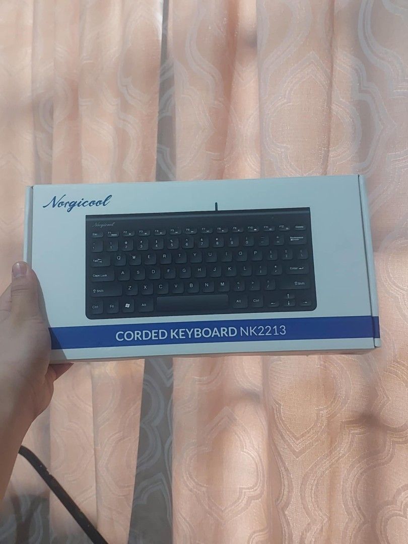 Norgicool Compact Corded Keyboard (Category: Computer Keyboard) located in Dagupan City. Submitted by bsb89 (Listing ID 1368601440, Image 1). Description: 📌 Bought Last Year (November 2024) 📌 Original Price: 600 📌 Twice Used.