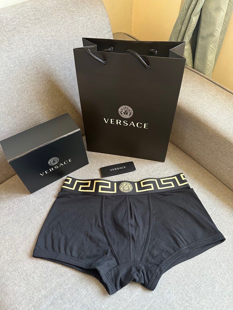 On hand! Versace Low Rise Trunk (Category: Underwear) located in Quezon City. Submitted by jwmj_luxury (Listing ID 1364579656, Image 2). Description: Available in black and dark blue. 100% authentic. Retails at ₱5500 in ph website..