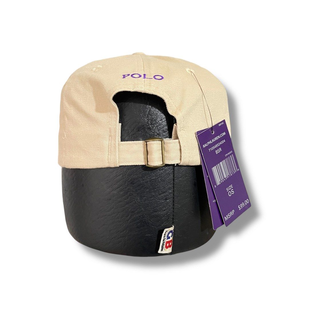 Polo Ralph Lauren Purple Label Cap (Category: Caps & Hats) located in Marikina City. Submitted by 1800shelves (Listing ID 1368607123, Image 3). Description: Polo Ralph Lauren Purple Label Dadhat Color - Khaki / Purple Logo Brand new with tag One size fits all 🏷️ 1,000 only PM for more offers / inquiries. Tags: Ralph Lauren, RL, Polo, Polo Ralph Lauren, RL cap, cap, dadhat, RL dadhat, leather strap.