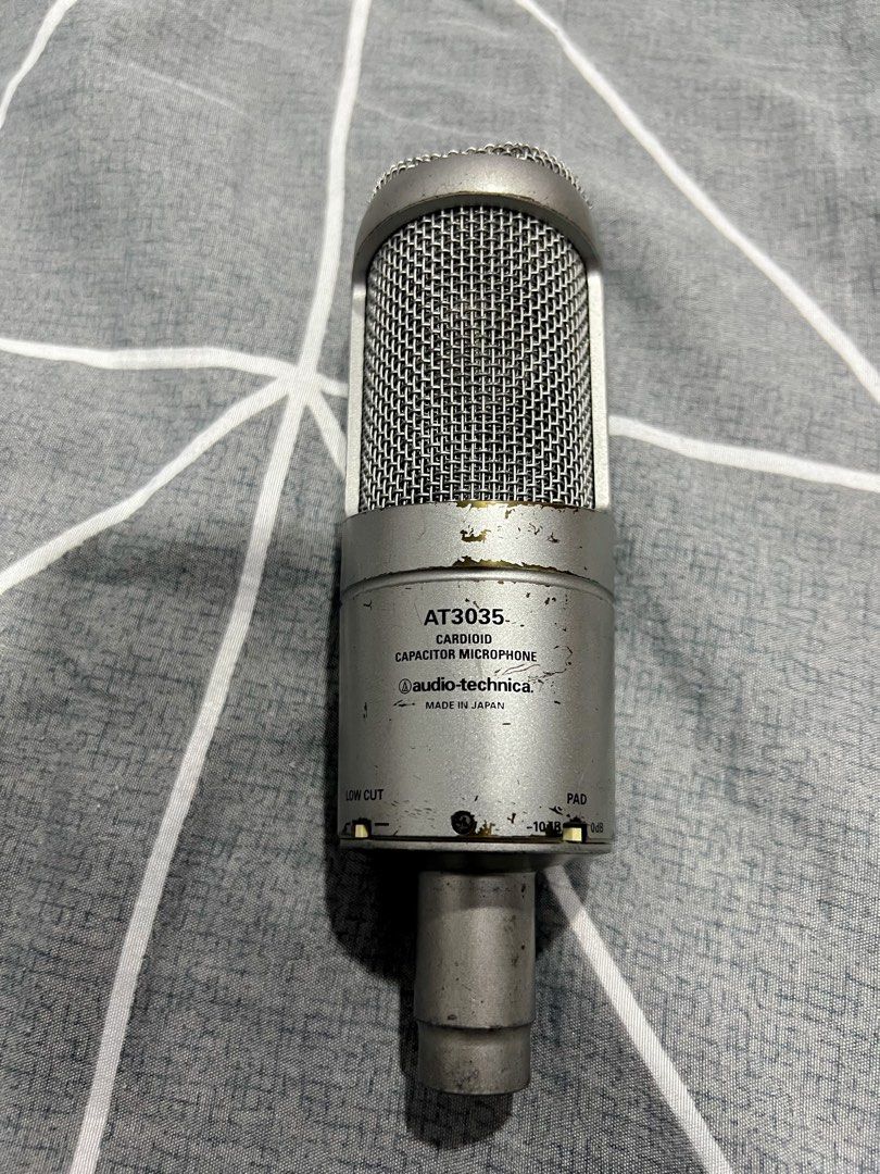 Rare&Discontinued Audio Technica Cardioid Condenser Mic AT3035 Made In  Japan, Audio, Microphones on Carousell