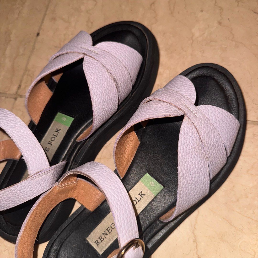 Renegade Folk Together Slides (Lilac) (Category: Flats & Sandals) located in Paranaque City. Submitted by jidelc (Listing ID 1368731607, Image 1). Description: Renegade Folk Together Slides (Lilac, 8) - color is unlisted on website already - with signs of usage but in good condition - price is slightly nego for sure buyers :).