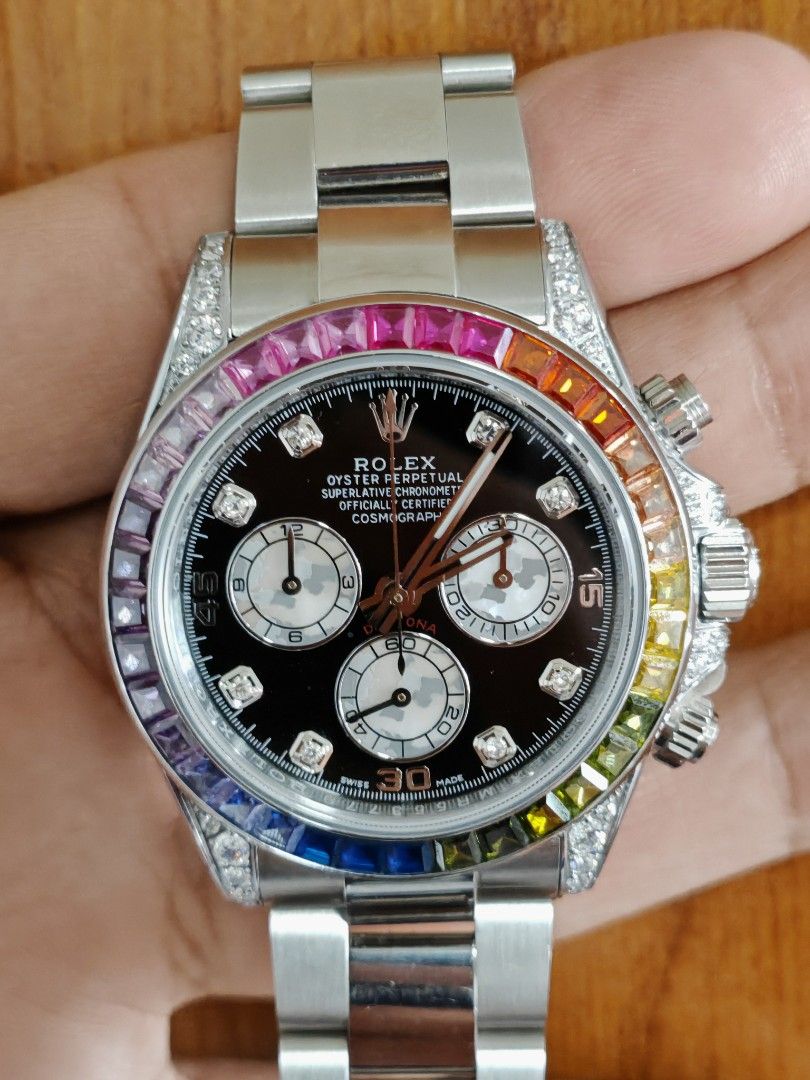 Rolex Oyster Perpetual (Category: Luxury Watches) located in Quezon City. Submitted by tanramoni (Listing ID 1368764685, Image 1). Description: For sale: Rolex Oyster Perpetual Top tier dead match copy 48k only. Complete with box. QC area.