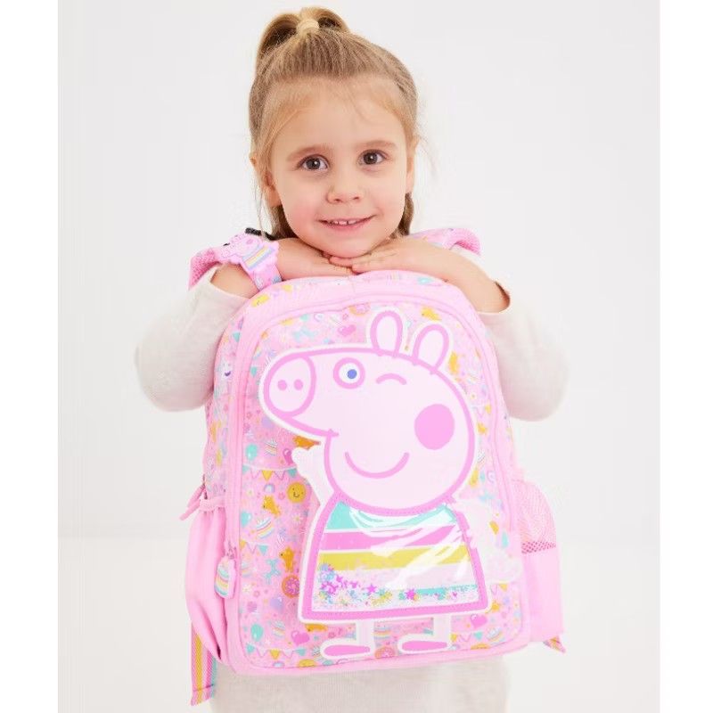 SMIGGLE PEPPA PIG JUNIOR BAG (Category: Babies & Kids Fashion) located in Manila. Submitted by jerilmuy46712 (Listing ID 1368635342, Image 1). Description: ORIGINAL SMIGGLE JUNIOR BAG P1500 FREE SHIPPING SUITABLE FOR NURSERY TO GRADE2.