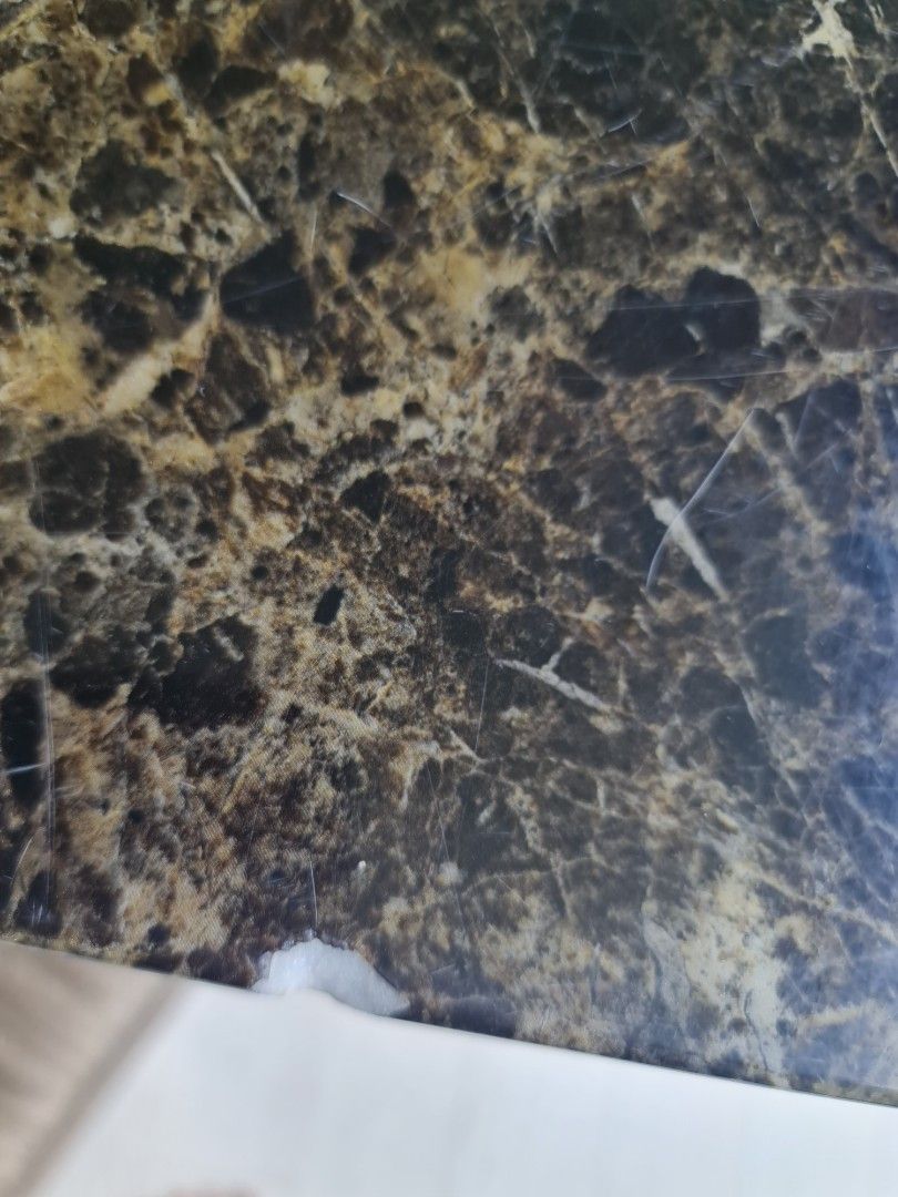 Solid Dining table [not clickbait] (Category: Tables & Sets) located in Singapore. Submitted by nutty_nutella (Listing ID 1368600400, Image 1). Description: not for fussy buyer. solid dining table. has chips. dismantled and arrange delivery at buyers cost pls.